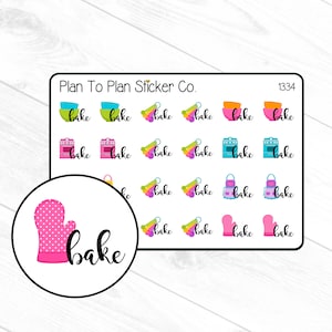 1334~~Bake/Cooking  Planner Stickers.