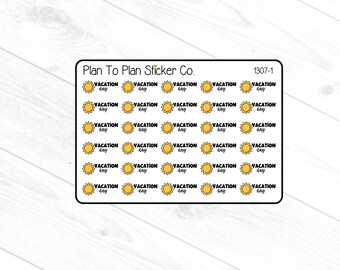1307-1~~Vacation Day Planner Stickers.