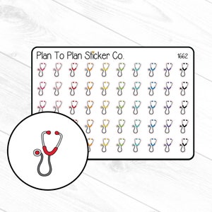 1662~~Stethoscope  Planner Stickers.