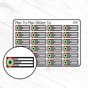 2209~~Daily Activity Tracker Planner Stickers.