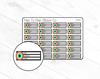 2209~~Daily Activity Tracker Planner Stickers.
