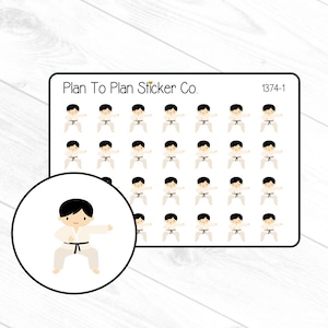 1374~~Karate Kids Boys Planner Stickers.