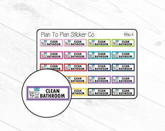 1986-4~~Clean Bathroom Planner Stickers.