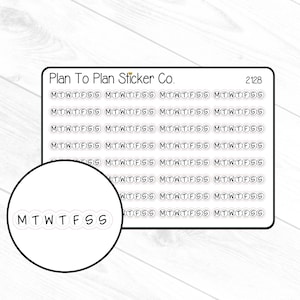 2128~~Weekly Habit Tracker Planner Stickers.