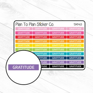 Bullet Journal Bujo Gratitude Boxes Printable Planner Stickers –  Plannerologystudio