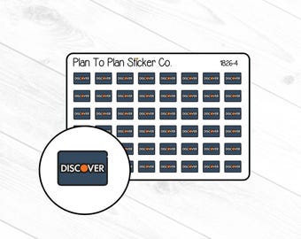 1826-4~~Discover Credit Card Planner Stickers.