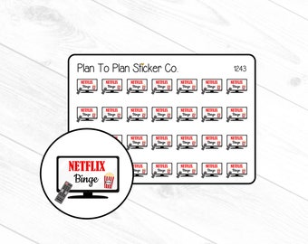 1243~~Netflix Binge Planner Stickers.