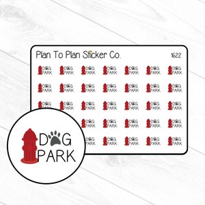 1622~~Dog Park Planner Stickers.