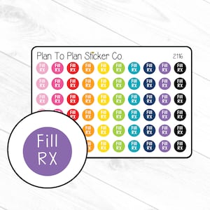 2116~~Fill Rx Planner Stickers.