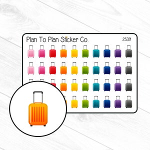 2539~~Suitcases Planner Stickers.