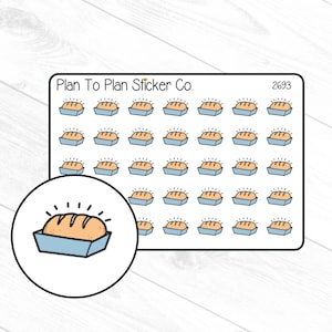 2693~~Bread Planner Stickers.