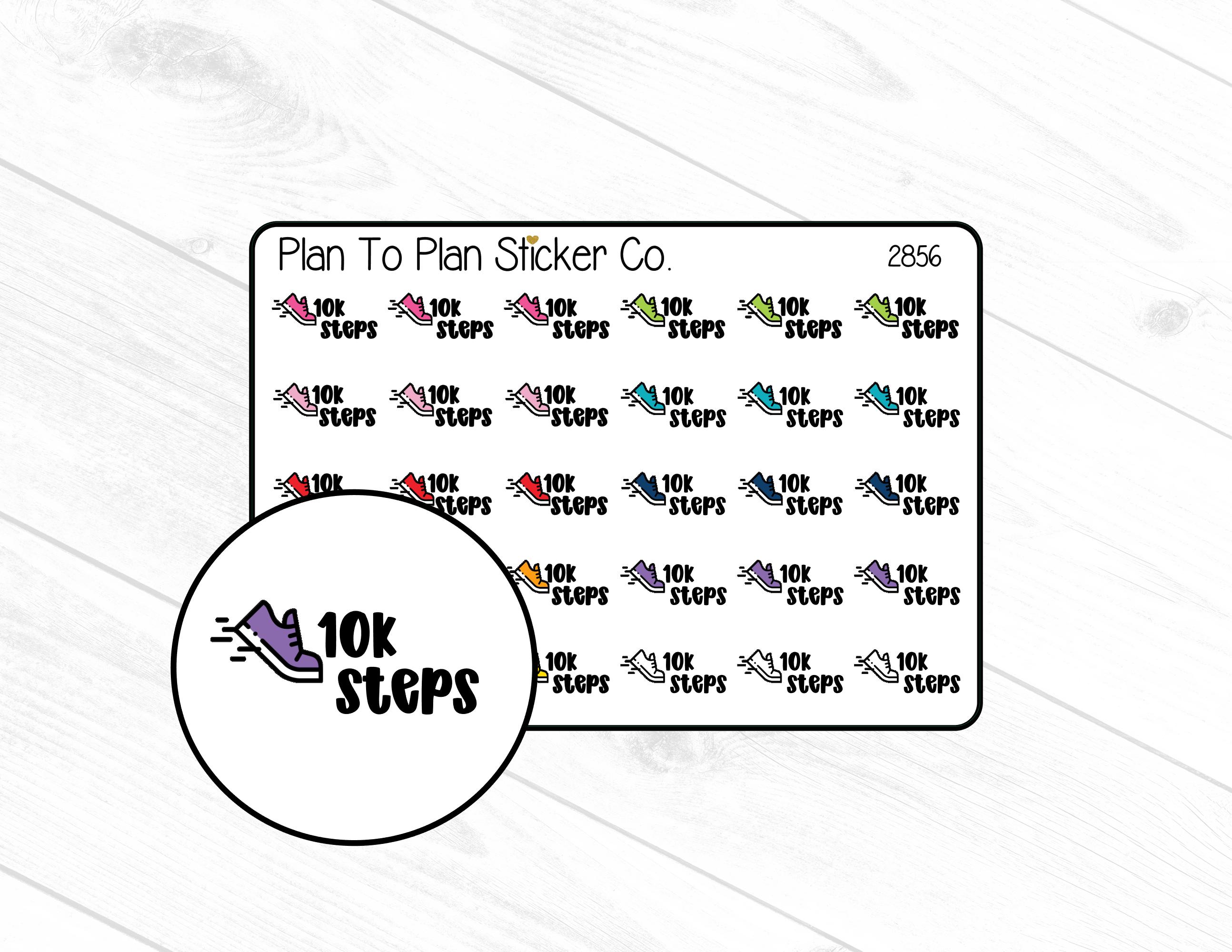 2856~~10K Steps Planner Stickers. - Etsy