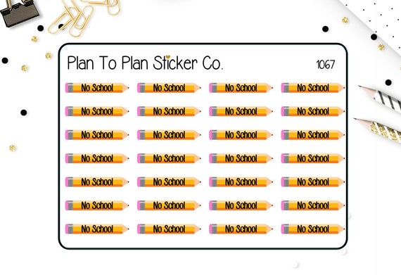1075~~ Early Release School Tracker Planner Stickers.