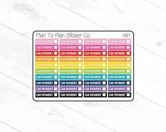 2867~~Custom Bill Due Boxes Planner Stickers
