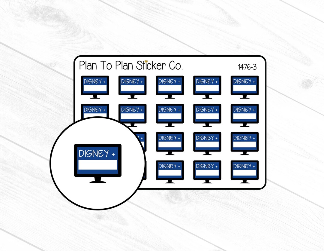 1476-3~~disney+ Streaming Trackers Planner Stickers. - Etsy