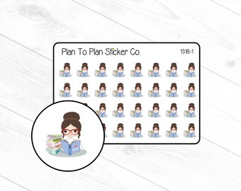 1318~~ Emma Reading/Book Planner Stickers.