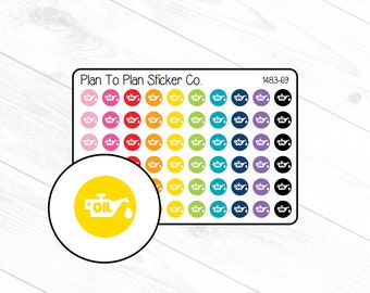 1483-69~~Oil Change Icon Planner Stickers.