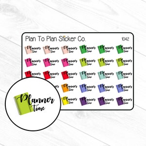 1042~~Planner Time Planner Stickers.