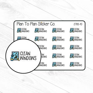 2785-10~~Clean Windows Planner Stickers.