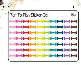 1232~~Dumbbell Workout Planner Stickers.