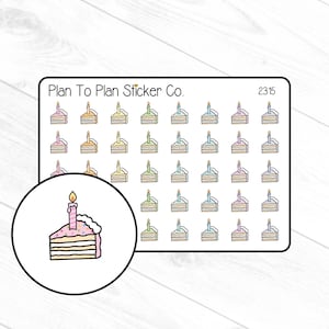2315~~Birthday Cakes Planner Stickers.