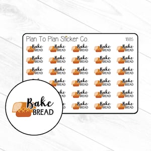 1885~~Bake Bread  Planner Stickers.