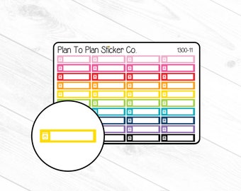 1300-11~~Laundry Icon Boxes Planner Stickers.