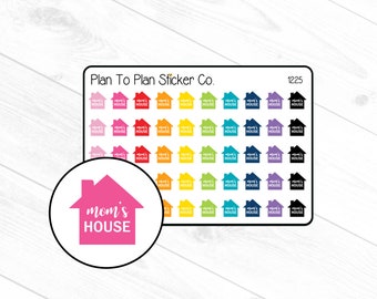 1225~~Mom's House Planner Stickers.