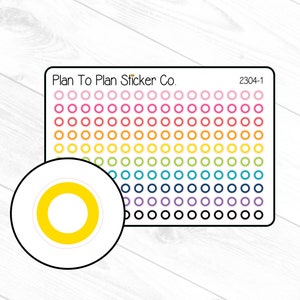 2304-1~~Single Check Dots Planner Stickers.