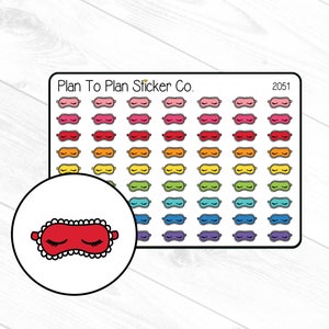 2051~~Sleep Mask Planner Stickers.