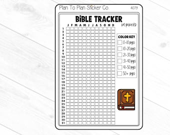 4079~~Bible Tracker Planner Stickers.