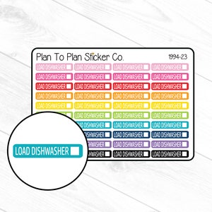 1994-23~~Load Dishwasher Planner Stickers.