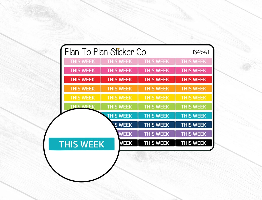 1349-61~~this Week Header/dividers Planner Stickers - Etsy