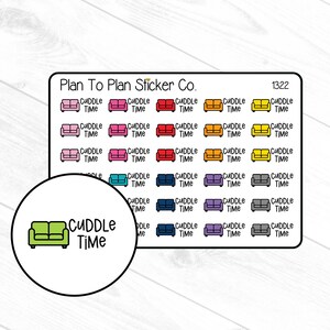1322~~Cuddle Time Planner Stickers.
