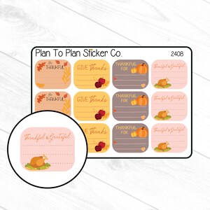 2408~~Thankful Boxes Planner Stickers