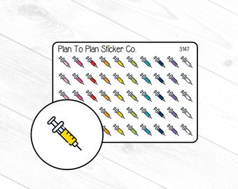 3147~~Syringe Planner Stickers.