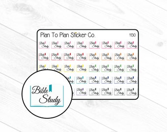 1130~~Bible Study Church Planner Stickers.