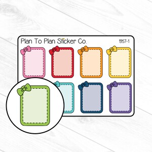 1957-1~~Full Box With Bow Bold Planner Stickers.