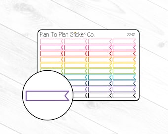 2242~~Flag Labels Planner Stickers