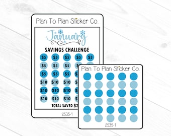 2535-1~~January Savings Tracker Planner Stickers.