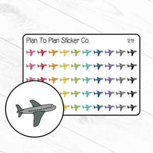 1219~~Airplane Flight Tracker Planner Stickers.