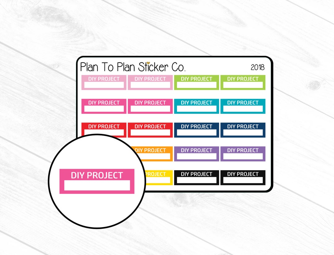 2018~~DIY Project Planner Stickers. - Etsy