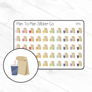 1293~~Fast Food Takeout Planner Stickers.