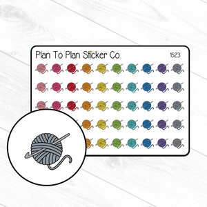 1523~~Crochet Planner Stickers.