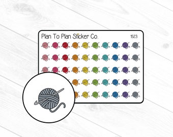 1523~~Crochet Planner Stickers.