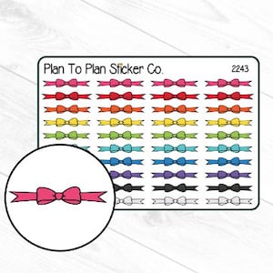 2243~~Bow Dividers Planner Stickers.