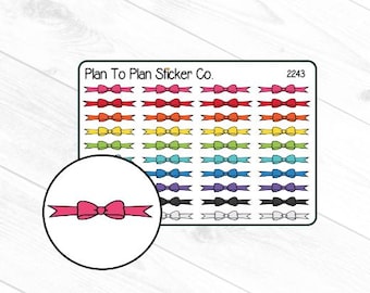 2243~~Bow Dividers Planner Stickers.