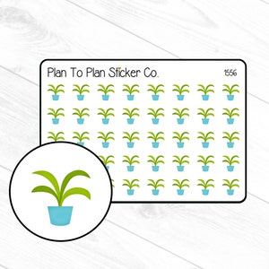 1556~~Water The Plants Planner Stickers.