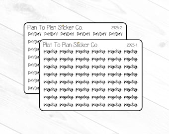 2925~~Payday Script Planner Stickers.