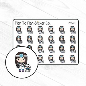 2384~~Veterinarian Girl Planner Stickers.